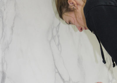 Faux marbre Brêche grise