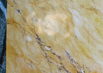 Faux marbre Jaune de Sienne et Campan